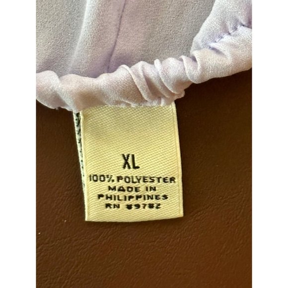 SEXY SHEER VINTAGE LAVENDER PAJAMA SET BY MURANO SLEEPWEAR SIZE XL - Picture 6 of 11